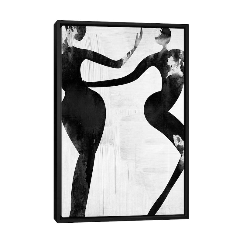 iCanvas "Let's Dance Love I" by Nikki Chu Framed Canvas Print - Black - 48x32