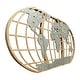 preview thumbnail 3 of 4, Marquett Wood & Metal Magnetic Pin World Map Wall Art - 18"H x 51"W x 1"D