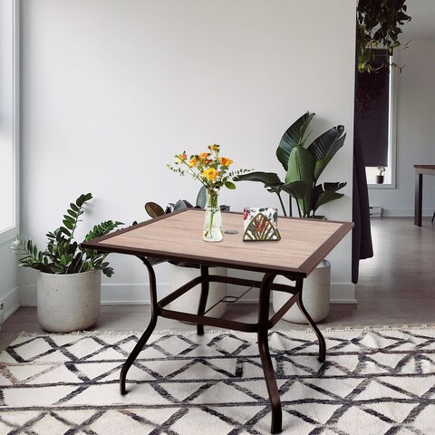 Sophia & William 37" Outdoor Dining Table with Umbrella Hole - 37*37