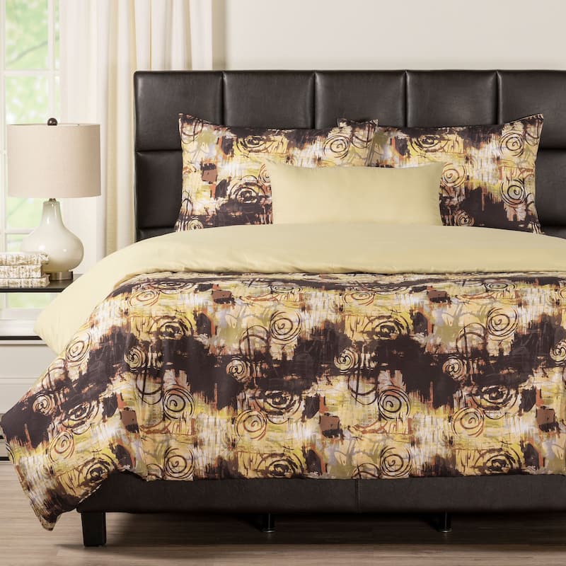 Graffiti Print Duvet Set - Queen - 5 Piece