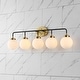 preview thumbnail 25 of 154, JONATHAN Y Bevin Contemporary Transitional Iron/Glass LED Vanity Light