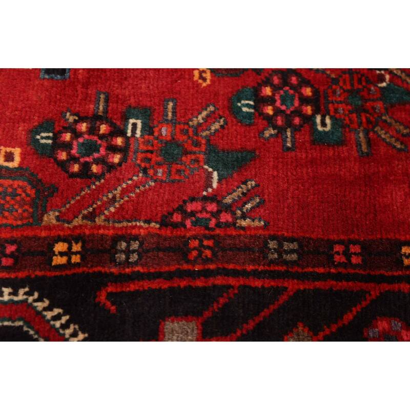 ECARPETGALLERY Hand-knotted Anadol Red Wool Rug - 3'11 x 7'5