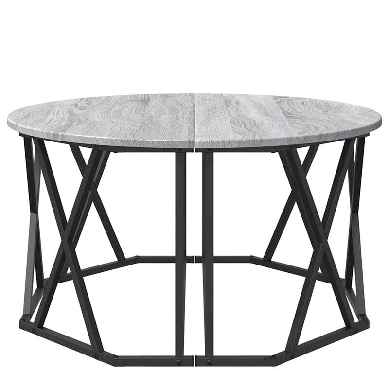 vidaXL Coffee Table Grey sonoma 31.5" x 31.5" x 16.5 - 31.5 x 31.5 x 16.5 inch