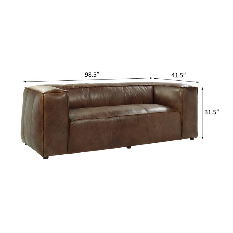 Bailee Retro Brown Sofa