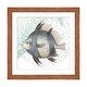 preview thumbnail 4 of 18, iCanvas "Coastal Fish I" by Patricia Pinto Walnut - 16x16x1