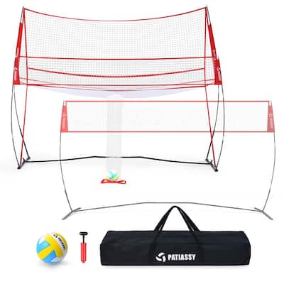 Professional Volleyball Training Equipment Net for Indoor and Outdoor - 14x11ft