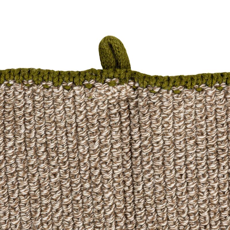 Square Cotton Knit Dish Cloth - 10.5"L x 10.5"W x 0.1"H