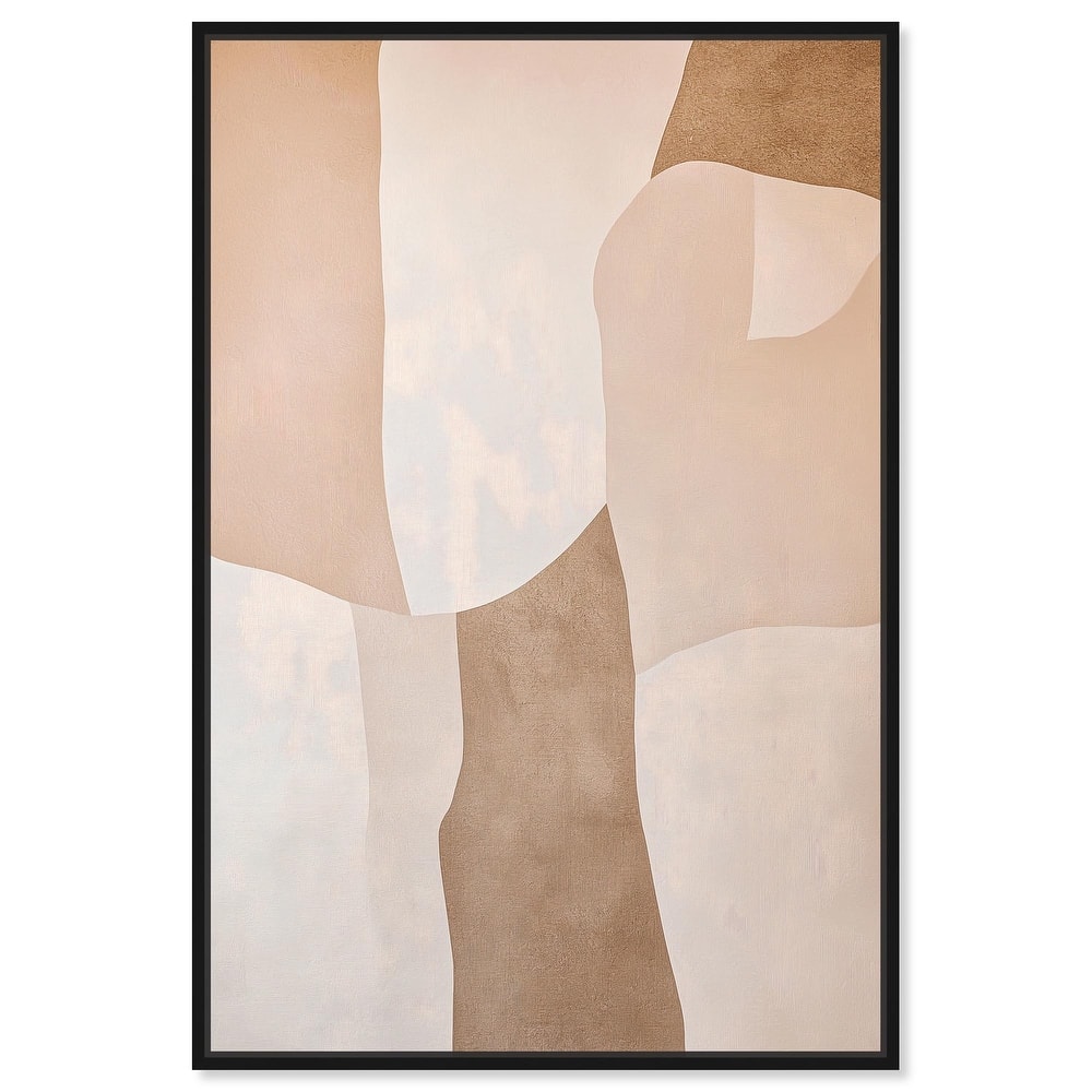 Forms in Beige I Canvas by Art Remedy