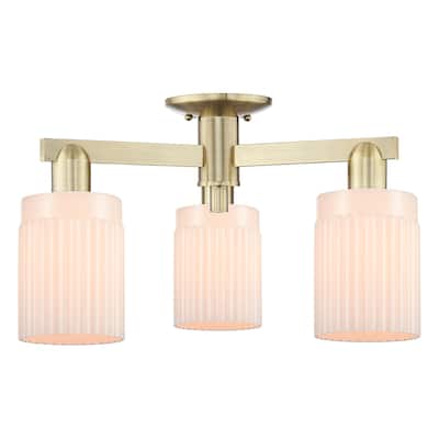 Innovations Lighting 716-3F-11-22 Hadley Semi-Flush Hadley 3 Light 22"