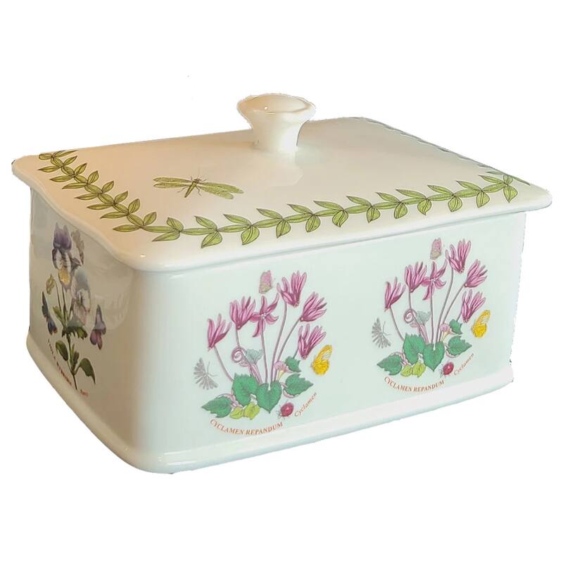 Portmeirion Botanic Garden Covered Treasure Box - 6" L x 3.5" W