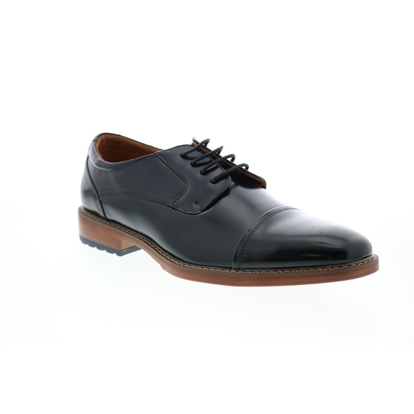 Giorgio Brutini Crew Black Mens Cap Toe Oxfords & Lace Ups. Opens flyout.