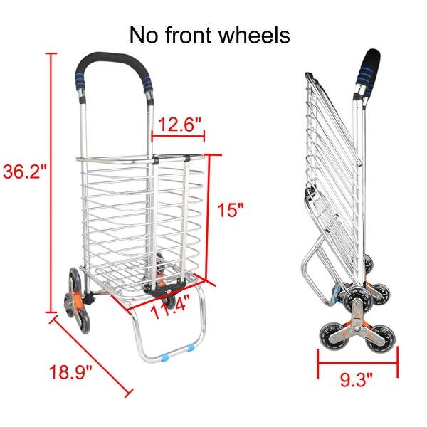 Color : Metallic Shopping Carts Shopping Baskets Folding Multipurpose Luggage Carts Load Capacity 35 L Eight Wheels Universal Wheel Grocery Color : Metallic Shopping Carts Shopping Baskets Folding Multipurpose Luggage Carts Load Capacity 35 L Eight Wheels Universal Wheel Grocery