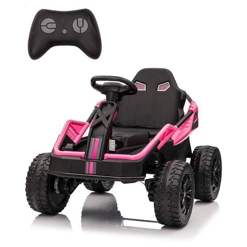 24V Electric Ride-On Toys with Parent Remote for Big Kids Best Gift - Pink