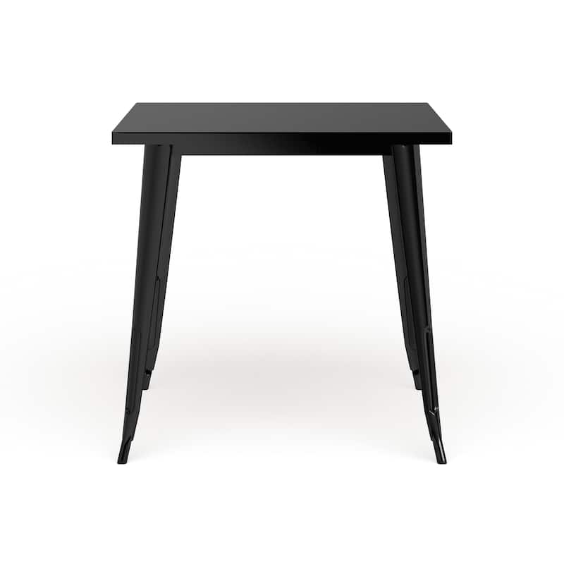 31.5-inch Square Metal Indoor/Outdoor Cafe Table