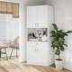 Living Skog Monti Corner Pantry Cabinet With Microwave Shelf - Bed Bath ...