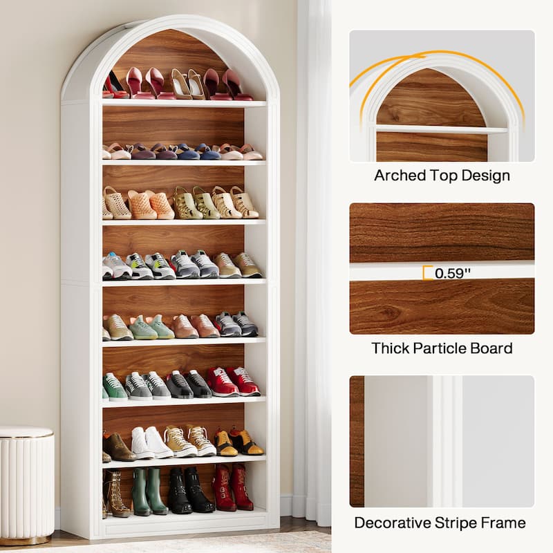 Tall Shoe Storage Cabinet for Entryway