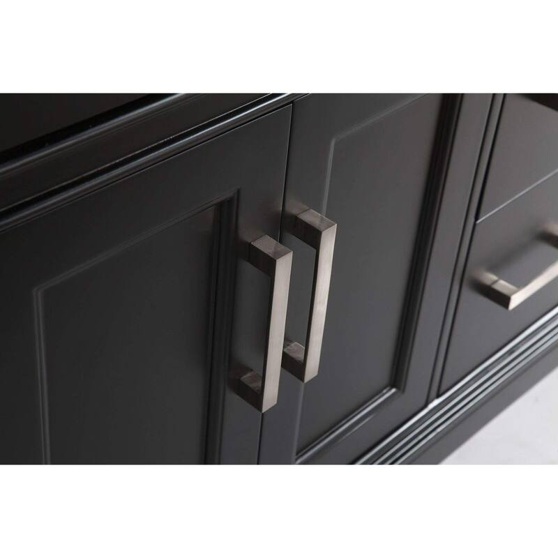 Vanity Art 60" Single Sink Bathroom Vanity Set with Engineered Marble Top and Free Mirror