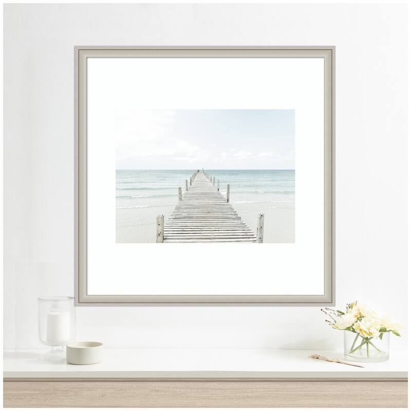 Kate and Laurel Beach 5s by Amy Peterson Framed Wall Art Print