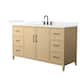 Option White Oak / White Quartz Top / Matte Black