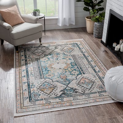 Well Woven Indira Valeria Medallion Geometric Area Rug