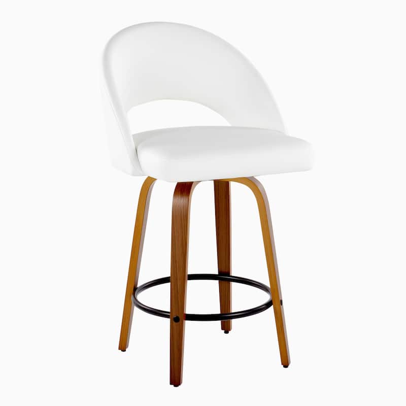 Renee Upholstered 26" Fixed-Height Counter Stool - Set of 2