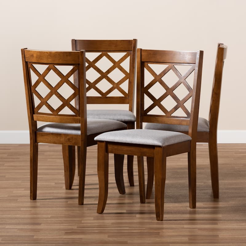 Brigitte Modern and Contemporary 4-Piece Dining Chair Set