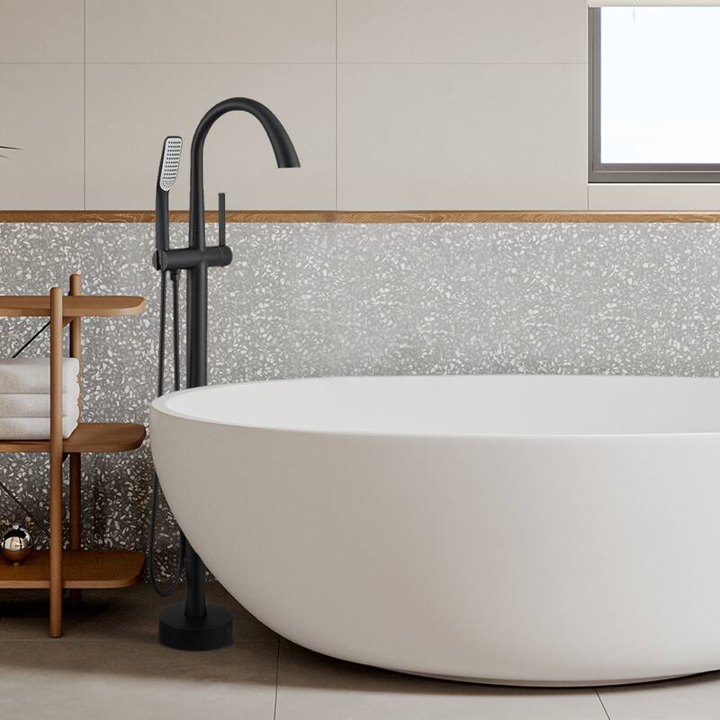 Single-Handle Freestanding Tub Faucet Mount Tub Faucet Bathtub Filler