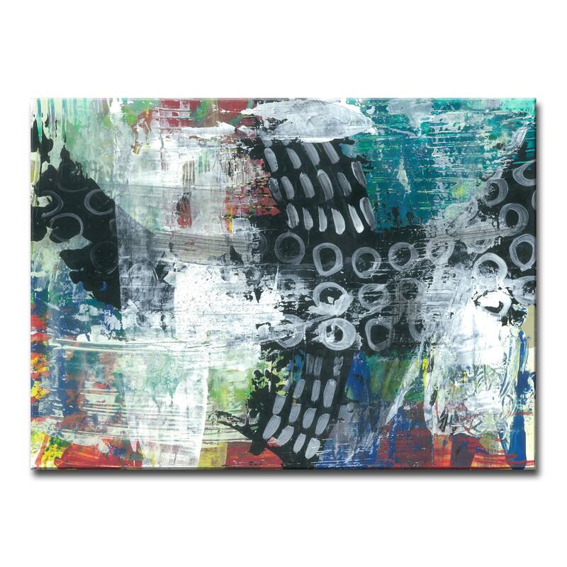 'Jeweled Abstract' Canvas Art Print