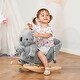 preview thumbnail 19 of 18, Rabbit Rocking Horse with Sounds, Safety Belt, and Poplar Wood Base, Ages 18-36 Months, ASTM Certified