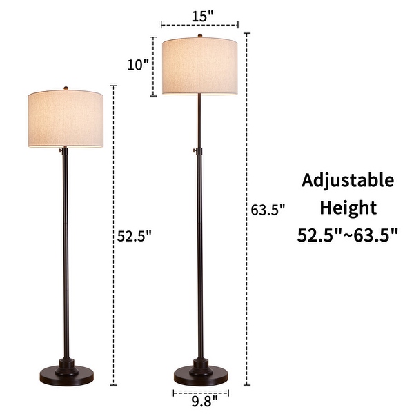 Standard floor lamp height on sale