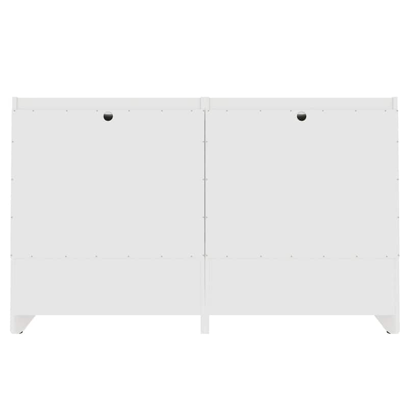 Manhattan Comfort Coney Mid-Century Modern 3-Drawer Dresser Set of 2