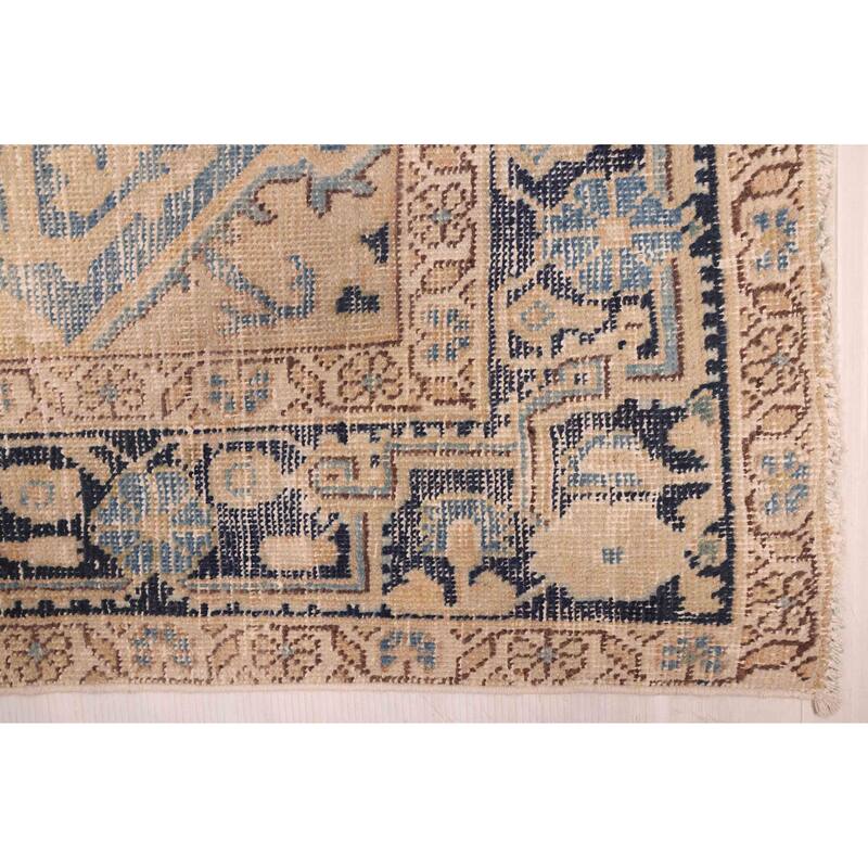 ECARPETGALLERY Hand-knotted Antalya Vintage Tan Wool Rug - 4'6 x 10'0