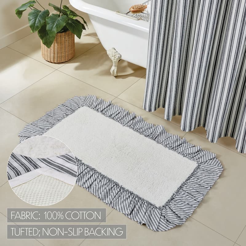 Sawyer Mill Black Bathmat - 27x48