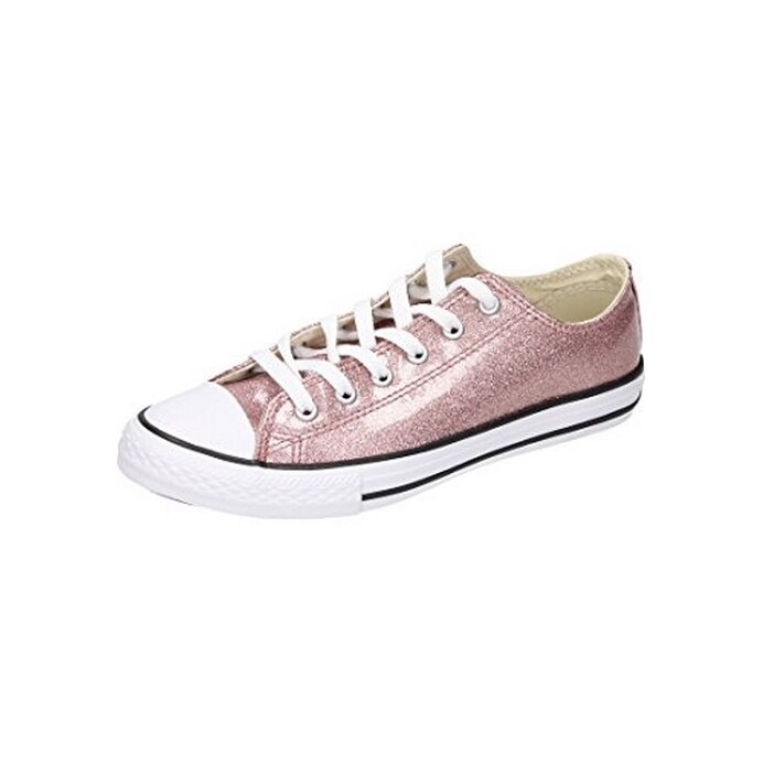 converse all star ox rose gold white