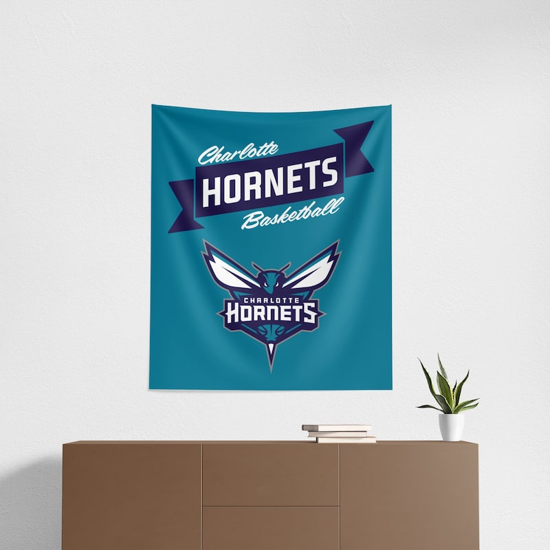 NBA Premium Hornets Printed Wall Hanging - 34"x40"