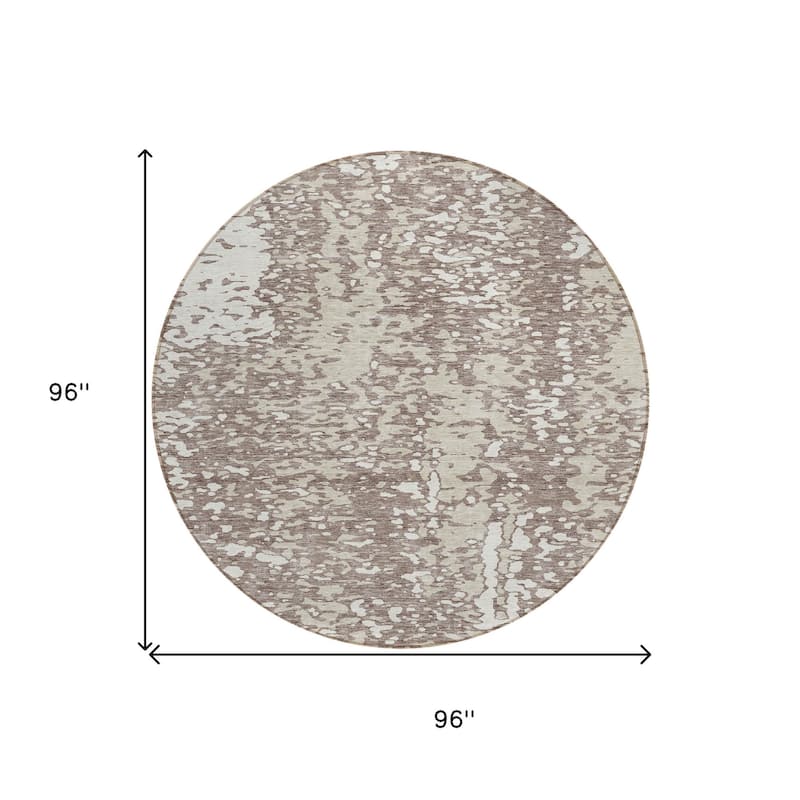 HomeRoots Abstract Transitional Rectangle Outdoor Rug