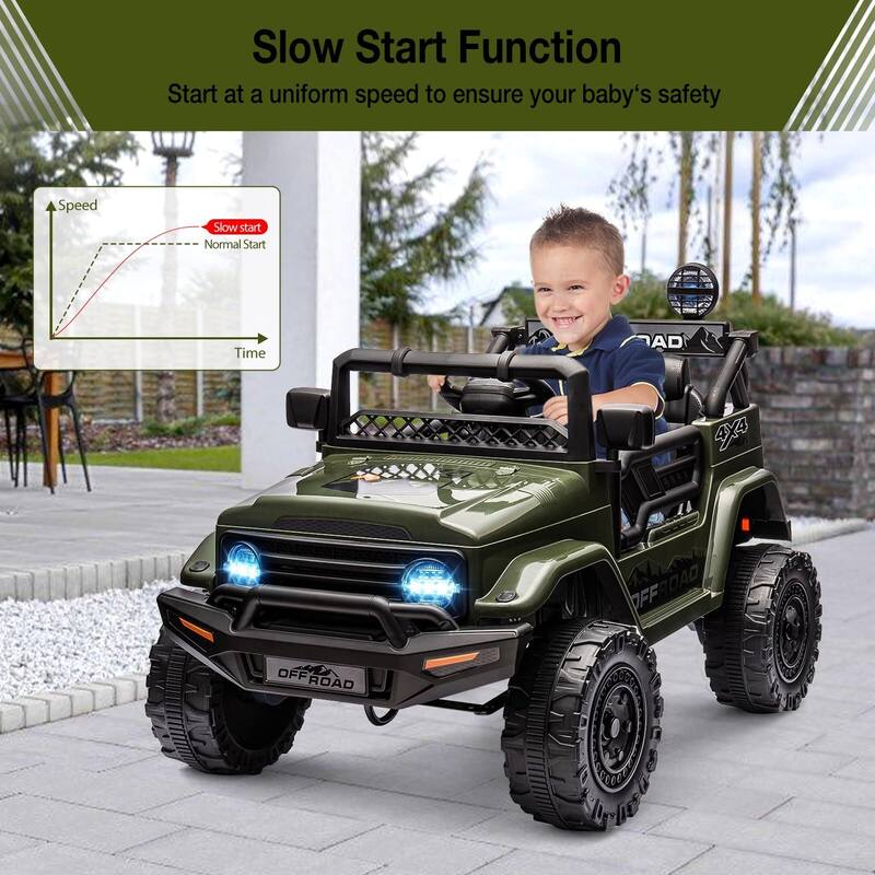 12V Kids 2-Seater Ride On Truck Car Electric Vehicles with Parent Remote