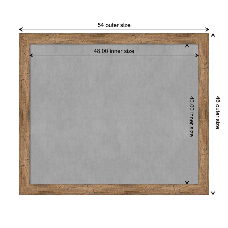 Amanti Art Owl Brown Framed Magnetic Board - Board Size 48x40