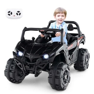 Costway 12V Kids Ride on Truck with Remote Control Slow Start Safety - See Details