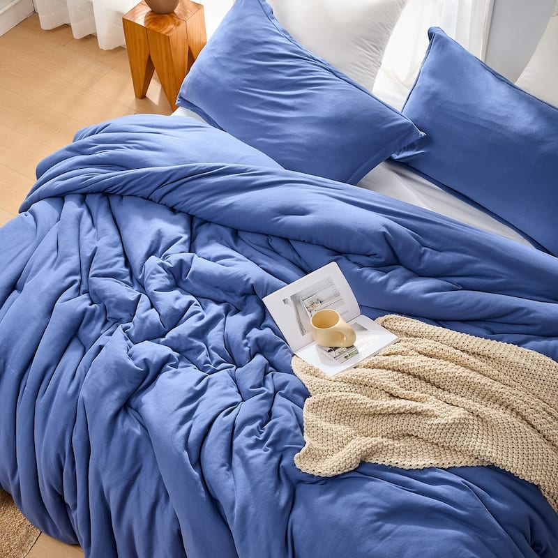 Love Thick® - Soothing Coma Inducer® Oversized Comforter Set - Country Blue - Alaskan King