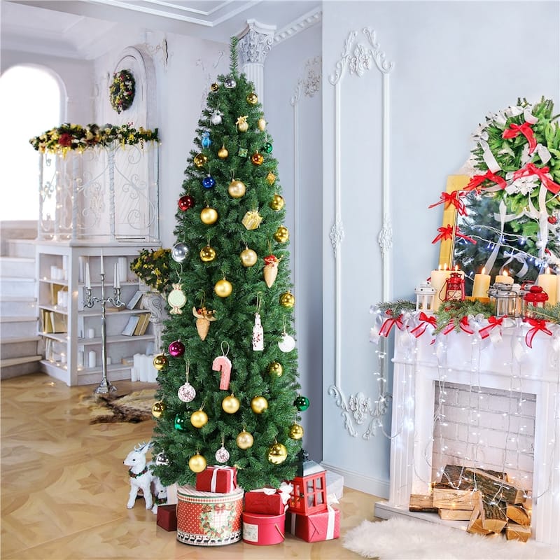 Yaheetech 6Ft/7.5FT Unlit Artificial Kingswood Fir Christmas Tree