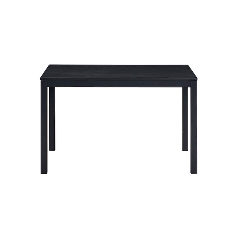 HomeRoots 47" Black Wood Dining Table - 47.00 in. x 30.00 in. x 30.00 in.