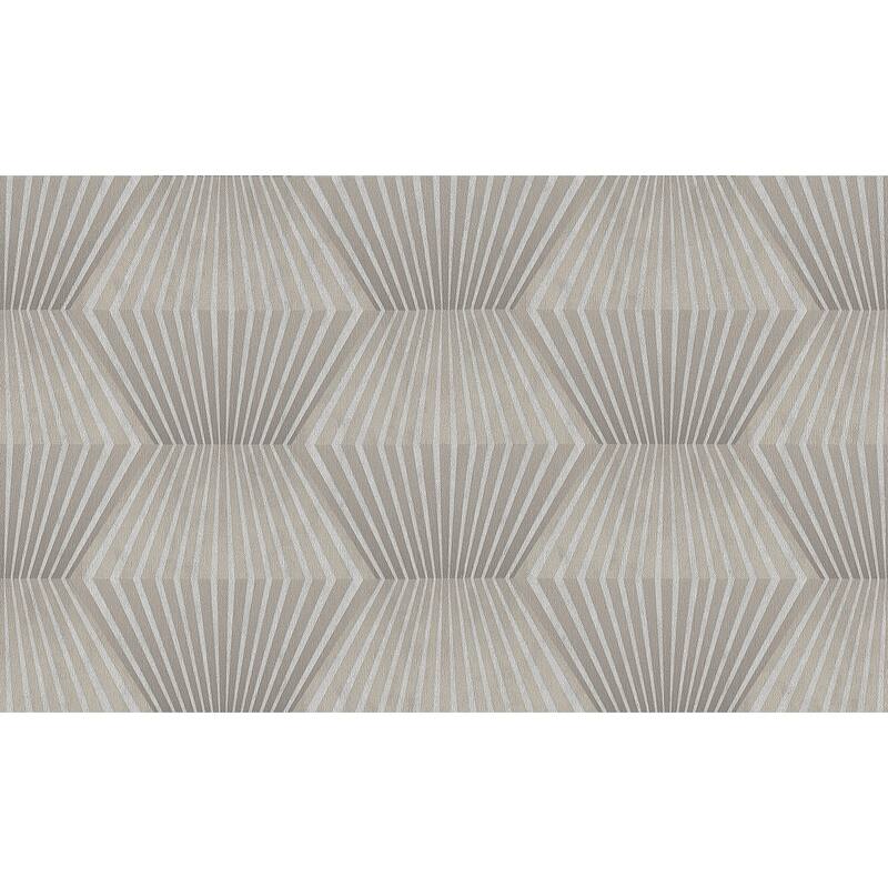 Advantage Lehnmann Taupe Geo Wallpaper