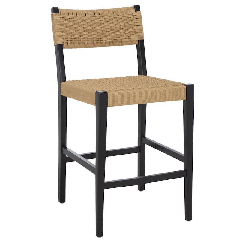 SAFAVIEH Home Dutton Woven Counter Stool - 18"W x 24"D x 37"H