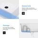 preview thumbnail 9 of 19, Lordear 28" Quartz Composite Undermount Workstation Single Bowl Kitchen Sink with Accessories