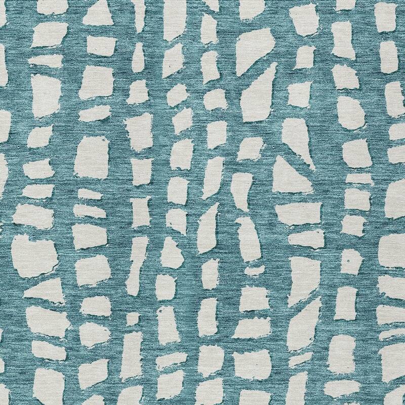 HomeRoots Abstract Transitional Rectangle Outdoor Rug