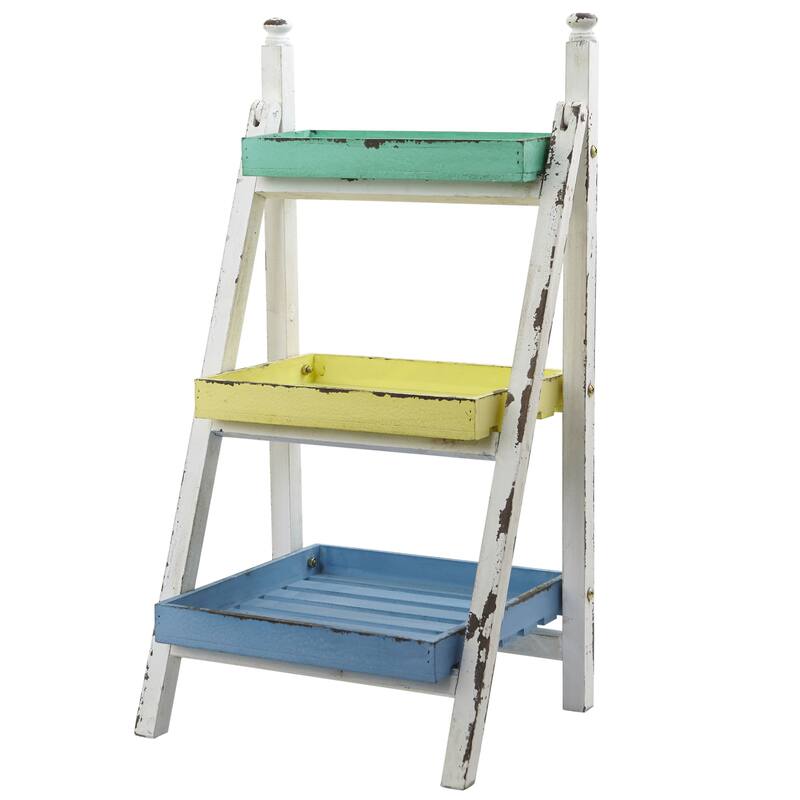 26.5" Farmhouse Decorative Plant Display Stand