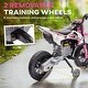 preview thumbnail 25 of 28, Kids Electric Motorcycle with Training Wheels, Speed Control, Shock Absorbers, and Built-in Music System for Safe Riding