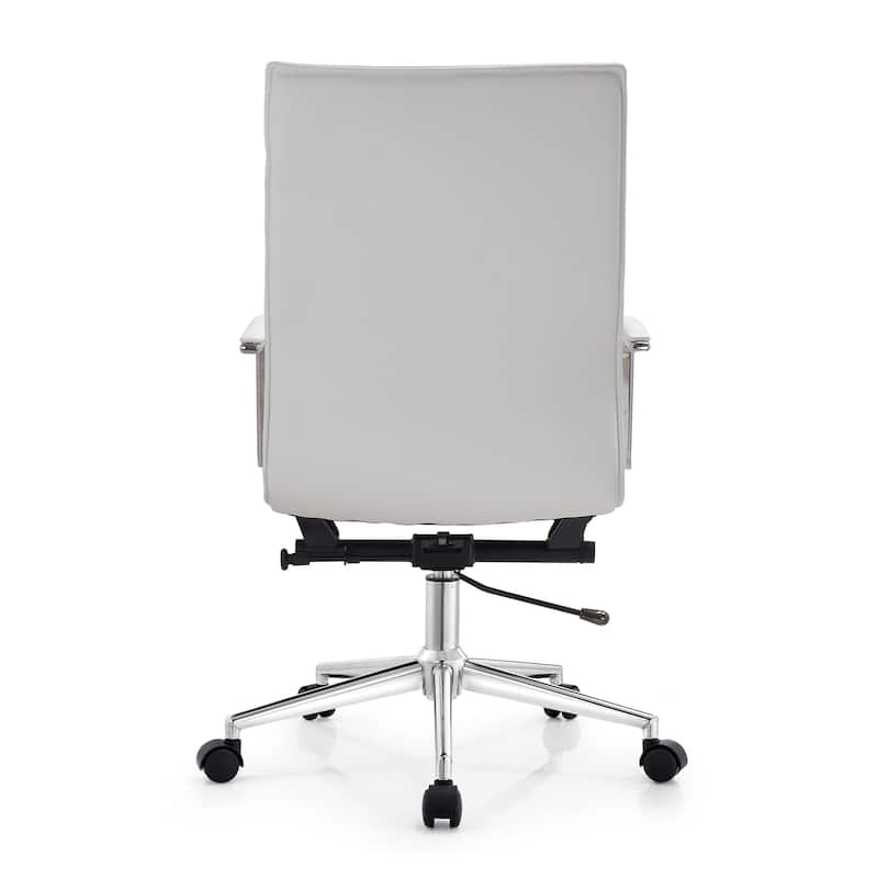 Executive Ribbed Ergonomic High Back Modern Office Chair With Arms Conference Room Guest Bedroom Work Task Hotel Computer