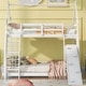 preview thumbnail 2 of 23, House Bunk Beds for Kids, Wood Twin Over Queen Bunk Bed with Climbing Nets and Climbing Ramp,Playhouse Bunk Bed for Girls Boys